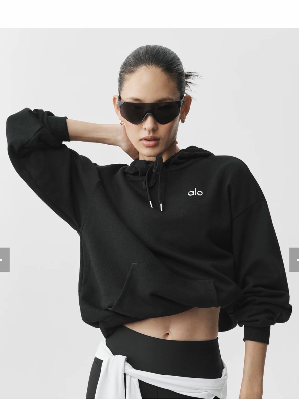 ALO Yoga Black Hoodie - Women's Pullover Sweatshirt